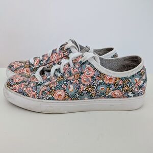 Minx Bandit Leather Floral Sneakers